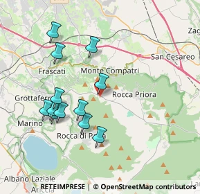 Mappa VIA DI ROCCA DI PAPA 4 E, 00046 Grottaferrata RM, Italia (3.91667)