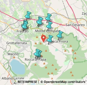 Mappa VIA DI ROCCA DI PAPA 4 E, 00046 Grottaferrata RM, Italia (3.44667)