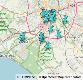 Mappa Via Eroi di Trilly, 00128 Roma RM, Italia (7.171)