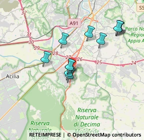 Mappa Via Eroi di Trilly, 00128 Roma RM, Italia (3.36182)