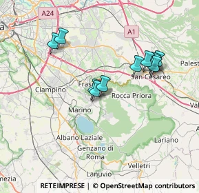 Mappa Via Giuseppe Rondini, 00046 Grottaferrata RM, Italia (6.91364)