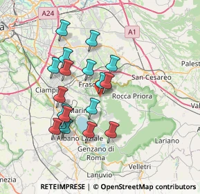 Mappa Via Giuseppe Rondini, 00046 Grottaferrata RM, Italia (6.81056)