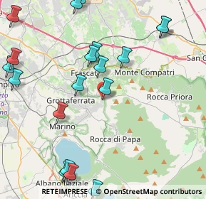 Mappa Via Giuseppe Rondini, 00046 Grottaferrata RM, Italia (5.8135)