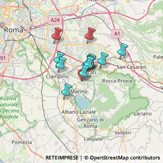 Mappa Via Trieste, 00046 Grottaferrata RM, Italia (5.1225)