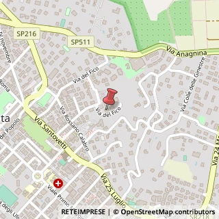 Mappa Via del Fico, 74, 00046 Grottaferrata, Roma (Lazio)