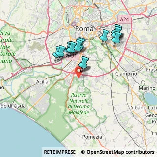Mappa Via Pina Menichelli, 00128 Roma RM, Italia (7.456)