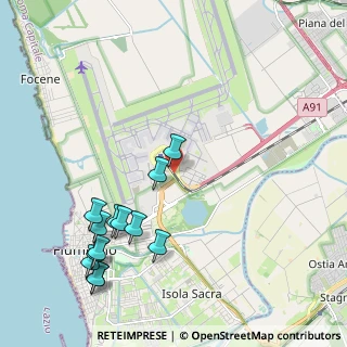 Mappa Via Mario de Bernardi, 00054 Fiumicino RM, Italia (2.58692)