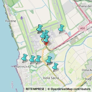 Mappa Via Mario de Bernardi, 00054 Fiumicino RM, Italia (1.67833)