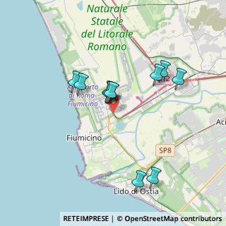 Mappa Via Mario de Bernardi, 00054 Fiumicino RM, Italia (3.42182)