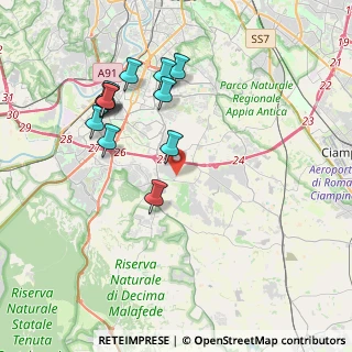 Mappa Via Alfredo Capelli, 00134 Fonte Laurentina RM, Italia (4.0725)