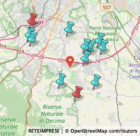 Mappa Via Alfredo Capelli, 00134 Roma RM, Italia (3.84417)