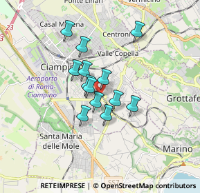 Mappa Via Pasquale Lombardo, 00043 Ciampino RM, Italia (1.28385)