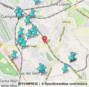 Mappa Via Pasquale Lombardo, 00043 Ciampino RM, Italia (1.3415)