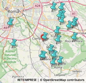 Mappa Via Pasquale Lombardo, 00043 Ciampino RM, Italia (9.3875)