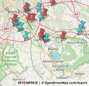 Mappa Via Pasquale Lombardo, 00043 Ciampino RM, Italia (9.6505)