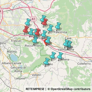 Mappa Via Vittorio Veneto, 00036 Palestrina RM, Italia (6.76611)