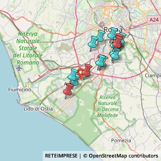 Mappa Via Nino Taranto, 00125 Roma RM, Italia (7.19875)