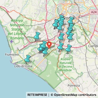Mappa Via Nino Taranto, 00125 Roma RM, Italia (6.83222)