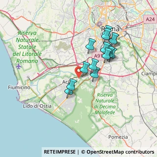 Mappa Via Nino Taranto, 00125 Roma RM, Italia (6.788)