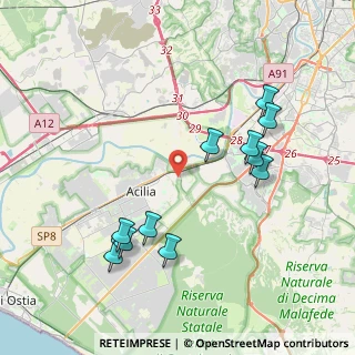 Mappa Via Giuseppe Todeschini, 00125 Roma RM, Italia (4.35273)