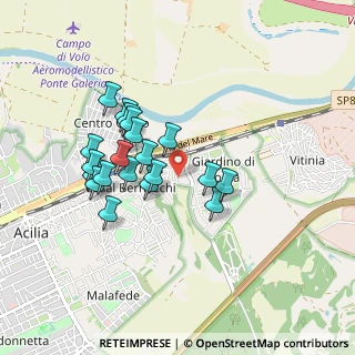 Mappa Via Giuseppe Todeschini, 00125 Roma RM, Italia (0.822)