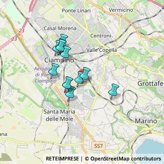 Mappa Via Spoleto, 00043 Ciampino RM, Italia (1.45583)