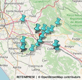 Mappa Via Gaetano Scirea, 00030 Labico RM, Italia (10.9855)