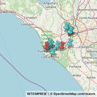 Mappa Via Ezio Bevilacqua, 00054 Fiumicino RM, Italia (9.75167)