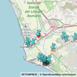 Mappa Via Ezio Bevilacqua, 00054 Fiumicino RM, Italia (5.4405)