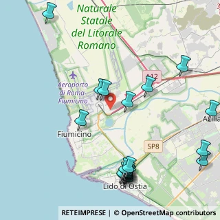 Mappa Via Ezio Bevilacqua, 00054 Fiumicino RM, Italia (5.6285)
