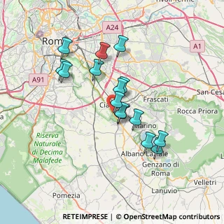 Mappa Aeroporto, 00178 Roma RM, Italia (6.46667)