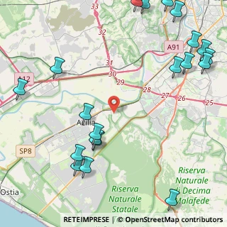 Mappa Via Mario Carotenuto, 00125 Roma RM, Italia (6.504)