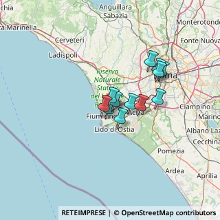 Mappa Via Renato Ciprari, 00054 Fiumicino RM, Italia (9.78833)