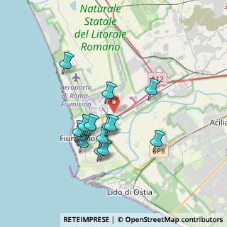 Mappa Via Renato Ciprari, 00054 Fiumicino RM, Italia (3.33786)