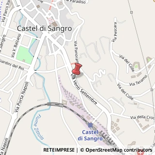 Mappa Via XX Settembre, 129, 67031 Castel di Sangro, L'Aquila (Abruzzo)