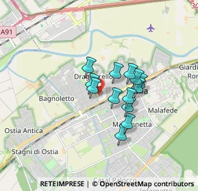 Mappa Via Theodoli Maria, 00126 Roma RM, Italia (1.21769)