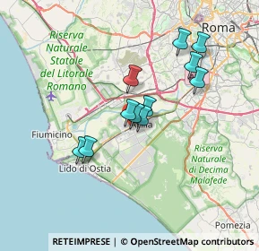 Mappa Via Theodoli Maria, 00126 Roma RM, Italia (5.94455)