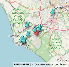 Mappa Via Theodoli Maria, 00126 Roma RM, Italia (5.00167)