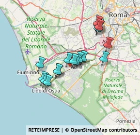 Mappa Via Theodoli Maria, 00126 Roma RM, Italia (6.12412)