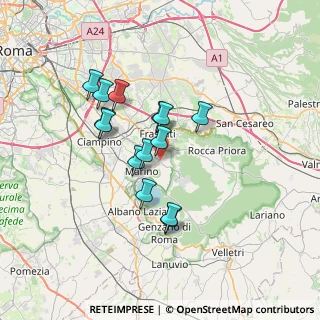 Mappa Via dell'Gabriella Unità, 00046 Grottaferrata RM, Italia (5.94143)