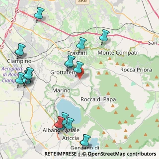 Mappa Via dell'Gabriella Unità, 00046 Grottaferrata RM, Italia (5.7645)