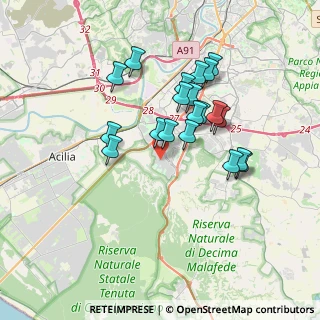 Mappa Via Renato Rascel, 00128 Roma RM, Italia (3.3075)