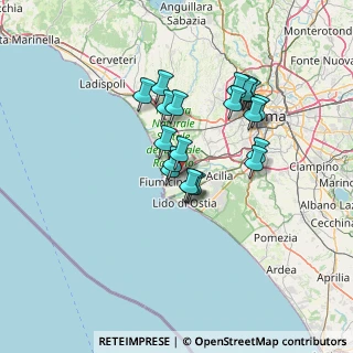 Mappa Via dell'aeroporto, 00054 Fiumicino RM, Italia (11.9405)