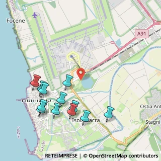 Mappa Via dell'aeroporto, 00054 Fiumicino RM, Italia (2.44417)