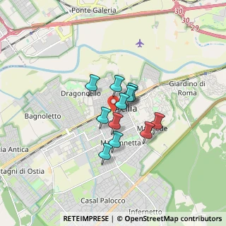 Mappa Via Pietro Aldi, 00125 Roma RM, Italia (1.08583)