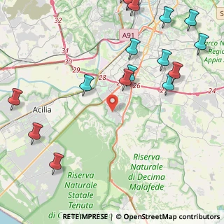 Mappa Via Claudio Villa, 00128 Roma RM, Italia (6.30235)