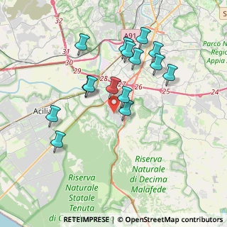 Mappa Via Claudio Villa, 00128 Roma RM, Italia (3.74067)