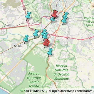 Mappa Via Claudio Villa, 00128 Roma RM, Italia (3.8425)