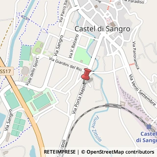 Mappa Via Porta Napoli, 67031 Castel di Sangro, L'Aquila (Abruzzo)