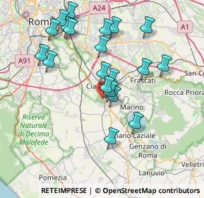 Mappa Via Appia Antica, 00043 Zona Industriale Appia Nuova RM, Italia (7.982)